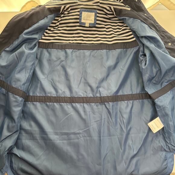 Weatherproof Weathercast Denim Blue Nautical Anorak Jacket Hooded Womens Size XL - Picture 8 of 12